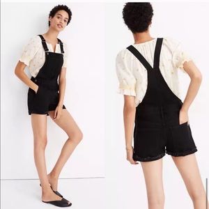 madewell • Adirondack Short Overalls Washed Black